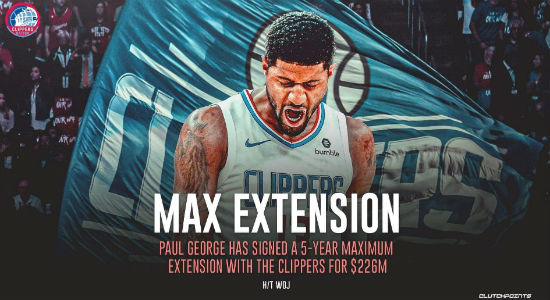 保罗-乔治续约<a href=/lanqiuquanbu/clippers/ target=_blank class=infotextkey>快船</a>