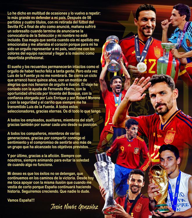 纳瓦斯告别西班牙国家队：38岁老将开启人生新旅程