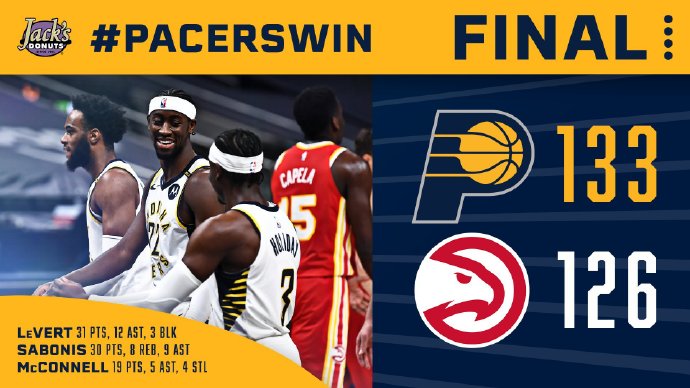 jrs直播网讯 5月7日讯 NBA常规赛，老鹰客场挑战步行者